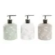 Soap Dispenser DKD Home Decor Crystal ABS 350 ml (8 x 8 x 14 cm) (3 Units)