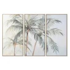 Painting Home ESPRIT Green Palms Tropical 180 x 4 x 120 cm (3 Pieces)