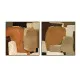 Painting Home ESPRIT Brown Beige Abstract Urban 100 x 4 x 100 cm (2 Units)
