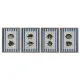 Painting Home ESPRIT Blue Fish 40 X 2,5 X 55 cm (4 Units)