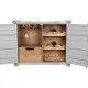 Bottle rack Home ESPRIT Grey Sky blue 77 x 41 x 64 cm
