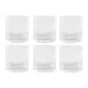 Set de Vasos Home ESPRIT Transparente Cristal Con relieve (6 Unidades)