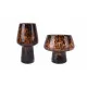 Vase Home ESPRIT Brown Black Crystal Modern 16,5 x 16,5 x 29 cm