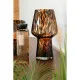 Vase Home ESPRIT Brown Black Crystal Modern 16,5 x 16,5 x 29 cm