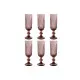 Set de Copas Home ESPRIT Rosa Cristal 6 x 6 x 18,4 cm (6 Unidades)