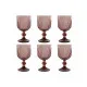 Set de Copas Home ESPRIT Rosa Cristal 8 x 8 x 14,5 cm (6 Unidades)