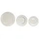 Tableware Home ESPRIT White Porcelain Stripes 27 x 27 x 2 cm 18 Pieces