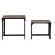 Juego de 2 mesas Home ESPRIT Natural 48 x 36 x 45 cm