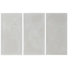 Wall Decoration Home ESPRIT White Modern World Map 180 x 4 x 120 cm (3 Pieces)