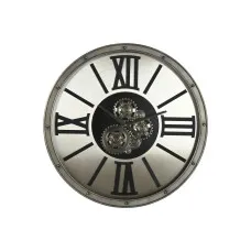 Reloj de Pared Home ESPRIT Champán Metal Cristal 80 x 10 x 80 cm