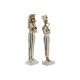 Decorative Figure Home ESPRIT White Golden Resin Oriental Egyptian Man 10 x 9 x 52 cm (2 Units)