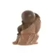 Decorative Figure Home ESPRIT Orange Coral Lime Resin Monk Oriental 8 x 5,5 x 12,7 cm (3 Units)