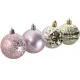 Bolas de Navidad Home ESPRIT Rosa PVC 25 x 6 x 25 cm
