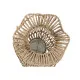 Portavelas Home ESPRIT Natural Metal Cuerda 21 x 21 x 30 cm
