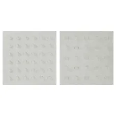 Wall Decoration Home ESPRIT White MDF Wood Modern 80 x 6,5 x 80 cm