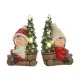 Christmas bauble Home ESPRIT Red Green 31,5 x 20 x 50 cm (2 Units)
