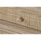 Cajonera Home ESPRIT Natural Ratán Madera de Paulonia 40 x 30 x 104 cm