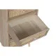 Cajonera Home ESPRIT Natural Ratán Madera de Paulonia 40 x 30 x 104 cm
