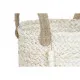 Basket set Home ESPRIT Natural Light brown Jute Modern 40 x 40 x 41 cm