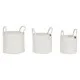 Basket set Home ESPRIT White Modern 30 x 30 x 28 cm (3 Pieces)