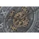 Wall Clock Home ESPRIT Black Golden Crystal Iron 60 x 9 x 80 cm
