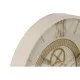 Reloj de Pared Home ESPRIT Blanco Beige Dorado Cristal Hierro 60 x 8 x 60 cm 59,5 x 8,5 x 59,5 cm