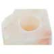 Candleholder DKD Home Decor Pink Natural Salt 11 x 11 x 5 cm (2 Units)