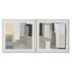Painting Home ESPRIT Black Beige Abstract Urban 82 x 3,8 x 82 cm (2 Units)
