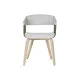 Silla de Comedor Home ESPRIT Gris Poliéster Madera 51 x 55 x 76,5 cm
