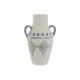 Vase Home ESPRIT Blue Brown Ceramic Mediterranean 22 x 18 x 36,5 cm 22 x 18 x 35 cm