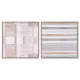 Painting Home ESPRIT Brown Beige polystyrene Canvas Urban 52,5 x 2,8 x 52,5 cm (2 Units)
