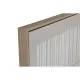 Painting Home ESPRIT White Green Beige Dark grey polystyrene Canvas Stripes Urban (2 Units)