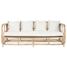 Sofá Home ESPRIT Blanco Natural 192 x 72 x 75 cm