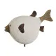 Figura Decorativa Home ESPRIT Blanco Natural Pez 24 x 10 x 33 cm