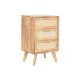 Cajonera Home ESPRIT Natural Metal Madera de caucho 40 x 30 x 63 cm