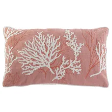 Cushion Home ESPRIT White Coral Mediterranean 60 x 10 x 35 cm