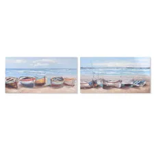Painting Home ESPRIT Ship Mediterranean 120 x 3 x 60 cm (2 Units)