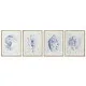 Painting Home ESPRIT Mediterranean Snail 45 x 2,5 x 60 cm (4 Units)