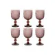 Set de Copas Home ESPRIT Rosa Cristal 240 ml (6 Unidades)