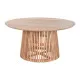 Dining Table Home ESPRIT Natural Mindi wood 150 x 150 x 75 cm