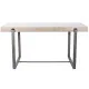 Mesa de Comedor Home ESPRIT Blanco Gris Natural Metal 150 x 85 x 75 cm