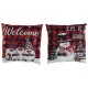 Cushion DKD Home Decor Christmas Multicolour Polyester 40 x 10 x 40 cm (2 Units)