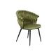 Silla DKD Home Decor Negro Verde Terciopelo Metal 66 x 60 x 84 cm