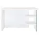 Escritorio DKD Home Decor Blanco Transparente Cristal Madera MDF 120 x 50 x 76 cm