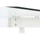 Mesa de Comedor DKD Home Decor Blanco Transparente Cristal Madera MDF 160 x 90 x 75 cm
