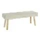 Banqueta DKD Home Decor Blanco Natural Madera 120 x 50 x 40 cm