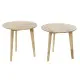 Set of 2 tables DKD Home Decor White Natural Rubber wood 50 x 50 x 49,5 cm