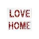 Wall Decoration DKD Home Decor White Red Urban 48 x 4 x 22 cm (2 Units)