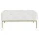 Bench DKD Home Decor White Golden Metal 100 x 100 x 45 cm