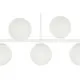 Ceiling Light DKD Home Decor 98 x 45 x 30 cm Crystal Metal White 50 W